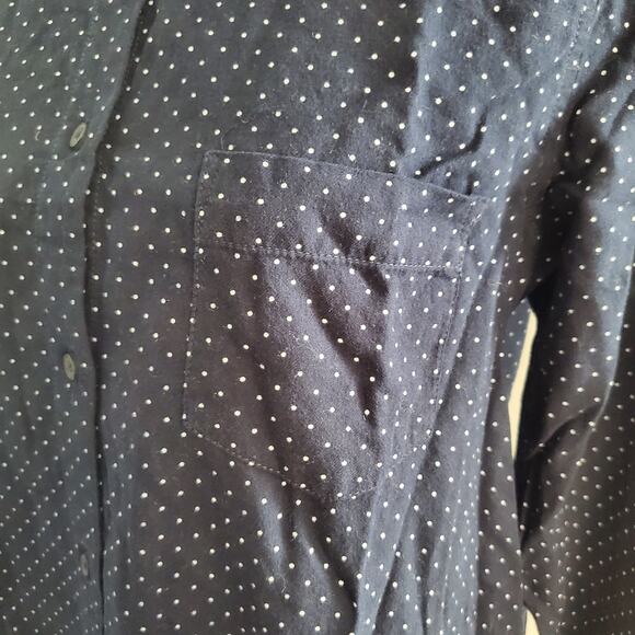 L.O.G.G Women's Polka Dot Long Sleeve Button Up Shirt 8 - Picture 4 of 8